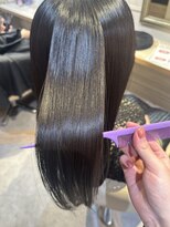 アンド ラ ブランシュ(&.La Blanche)&nbsp;ワンレン/黒髪カタログ/ネビージュ/小顔/髪質改善