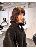縮毛矯正履歴のニュアンスボブパーマ