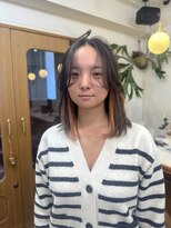 シエン 恵比寿(CIEN)&nbsp;インナーカラー/ケアブリーチ/オレンジカラー/デザインカラー