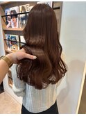 【担当きょうこ】春夏カラーオレンジベージュ/イルミナ艶カラー