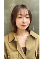 カエルムアヴェダ(CAELUM AVEDA)&nbsp;ベージュカラーで叶える透明感ウルフレイヤー