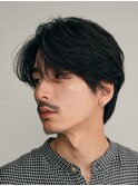 武蔵小杉メンズセンターパートビジネスヘア緩めニュアンスパーマ