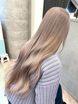 ルーブ トウキョウ(Loob. TOKYO) 池袋ハイトーンカラーミルクティーベージュピンクベージュ30代◆