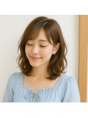 ふんわりミディアムデジタルパーマ　20代 30代 40代 50代 60代