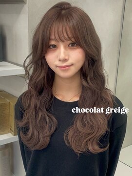 ベレーザ 渋谷(BELEZA) 16876黒髪ココアグレージュチョコレートブラウンハッシュカット