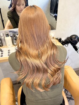 milktea brown【ダブルカラー/ブリーチ/髪質改善】