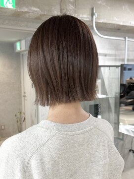 ラック(LUCK) ハイライトボブ/船橋/くすみベージュ/細めハイライト