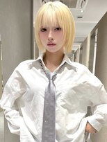 ヴィヴィー 福岡天神店(VIVIE)&nbsp;韓国風ハッシュボブ！収まるブリーチ縮毛矯正