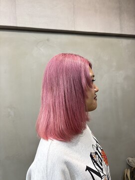 ファビ 渋谷(Fab) くびれヘア/暗めカラー/アプリコットオレンジ/縮毛矯正