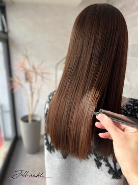 ジル アンク(Jill ankh) 《姫路　Jillankh》オリーブベージュ　髪質改善　ダブルカラー