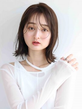 ムウ 難波(MOU) ボブクールショート前髪イメチェンピンクベージュ30代40代50代