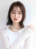 ムウ 難波(MOU) ボブクールショート前髪イメチェンピンクベージュ30代40代50代