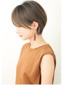 頭の形が綺麗に見える 40代オトナショートボブ