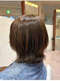 ナチュラル外ハネくびれボブ