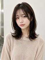 フォト イケブクロ(foto IKEBUKURO)&nbsp;結べる小顔ミディアムレイヤー/イメチェン/顔まわりカット/池袋
