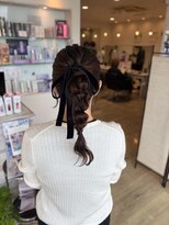 ルシードスタイル　ムースユイット(LUCIDO STYLE mousse8)&nbsp;【ヘアアレンジ】ポニーテールアレンジ