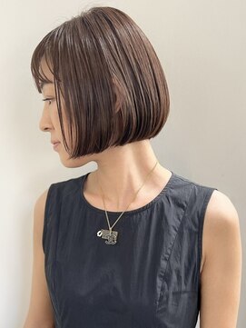 オーソ 目黒店(AUTHO) ハイライトカラー/明るい白髪染め/脱白髪染め/白髪ぼかし/40代/e
