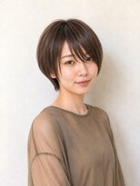 レセ 南柏店(Laissez)&nbsp;モカブラウン/丸みショート/ハンサムショート/ひし形シルエット