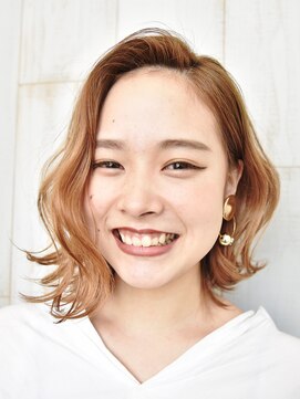 ヘアーリゾートテラス(hair resort terrasse) 大人かわいい小顔ミニマムボブワンレン3Dカラーブルージュ神戸