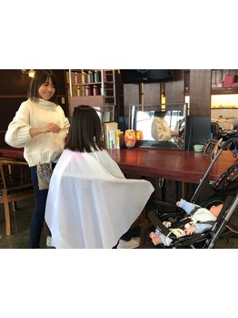 【キッズスペース有】忙しいママに大好評♪素材美を活かした《自然体》な仕上がりが◎お手入れも楽ちん☆