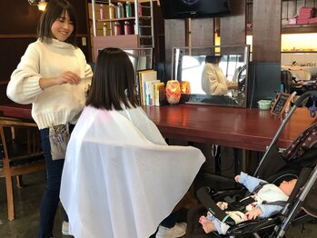 ルッカヘアー(LUCCA HAIR'S)の写真/【キッズスペース有】忙しいママに大好評♪素材美を活かした《自然体》な仕上がりが◎お手入れも楽ちん☆