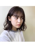 【carlm/上川美幸】パープルアッシュ×ボブ