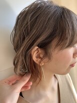 ヘアーアンドメイク ルシエル(hair&make Luxiel) くすみグレージュ×イヤリングカラーオリーブグレージュ【葛西】