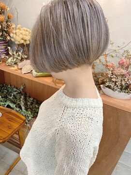 マロウ(mallow) 《花屋併設》ミルクティーベージュ@20代30代40代@ケアブリーチ