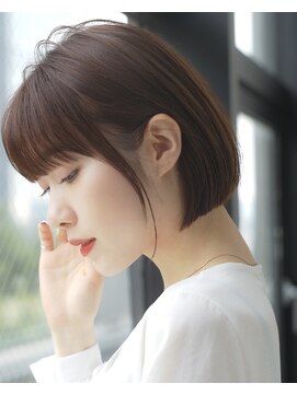 エインアンリー 表参道(AIN.ANLY.) 前髪あり耳掛けボブ20代30代40代【AIN.表参道】川原大地