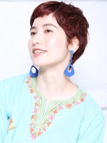 クラッチ 博多(CLUTCH)&nbsp;大人可愛い小顔美髪ツヤ髪くせ毛ショートチェリーブラウンA3