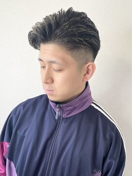 スキル(SKILL) 七三オールバック フェード