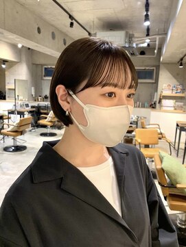 ラボヌールヘアーパルフェ 大宮西口店(La Bonheur hair parfait) 短すぎないショート × オリーブグレージュ　【parfait 松梨】