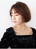 イメチェン/ホワイトブロンド/外ハネボブ/美髪/上大岡