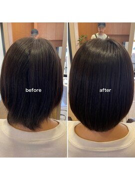 レッド(ReD) 髪質改善　縮毛矯正　ボブ　ショートボブ　韓国