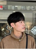 #カルマパーマ#ベリーショート#ダークアッシュ#ニュアンスパーマ