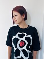 フェイヴィーズ(FavyS)&nbsp;ブリーチなしダブルカラーレッドミニボブ