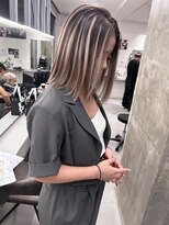 キング 梅田(K!ng)&nbsp;縮毛矯正髪質改善ハイライトレイヤーカット梅田美容室エクステ