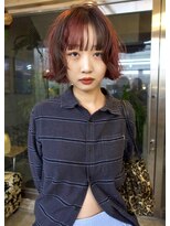 イェン(Yen.)&nbsp;デザインカラー/ローライトカラー/レッドカラー/レイヤーボブ