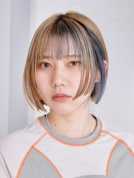 シオン(shion) 似合わせカットマロンベージュホワイトブロンド_ba469172