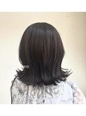 外ハネミディボブ/ナチュラルブラウン/20代/お仕事でもOK
