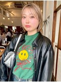 【ハイトーンカラー】ブロンド風ボブ
