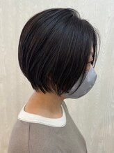 《*暗染めにも合うショートボブ*》カットのプロ集団だからこそバリエーション豊かに＊[宇都宮/白髪染め]