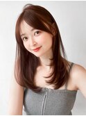 エアリーカールシースルーバング愛され似合わせカット美髪