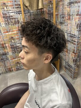 ティック 福井鯖江店(tic.) メンズ短髪パーマ