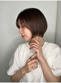 透け感斜めバングミニボブマッシュショートp1浦和30代40代