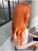 ◎ブリーチで作る鮮やかオレンジカラー◎