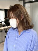 くびれショートボブ40代50代グレイカラー白髪染め白髪ぼかし