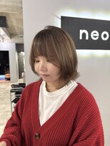 ネオ(neo.)&nbsp;顔まわりレイヤー/ダブルカラー/グレージュ/ベージュ