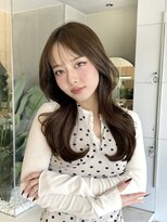 ミンクス 原宿店(MINX)&nbsp;グレージュ艶髪スタイルブルージュ小顔ヘアブリーチなしカラー