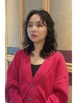 ヘアサロン ガリカ 表参道(hair salon Gallica)&nbsp;＜ゲスト＞顔まわりたっぷりレイヤーニュアンスミディアムパーマ